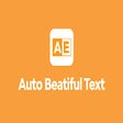 أيقونة البرنامج: Auto beautiful text