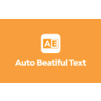 Auto beautiful text