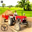 Tractor Trolley Cargo Transport Tractor Driving