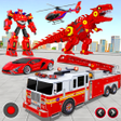 Ícone do programa: Fire Truck Robot Car Game