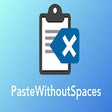 Paste without spaces