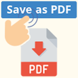 أيقونة البرنامج: Save as PDF Plugin by Pdf…