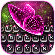 Programikonen: Glitter Pink Butterfly Ke…