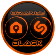 Flat Black and Orange Icon Pack Free