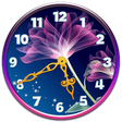 Programikonen: Neon Flowers Clock