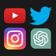 プログラムのアイコン：AIO - all social media ap…