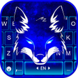 Programikonen: Neon Wolf Blue Keyboard B…