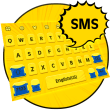 SMS Yellow Cartoon Keyboard-Ch