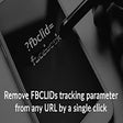 Icoon van programma: Remove FBCLIDs tracking p…