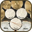 ไอคอนของโปรแกรม: Drum kit Drums free