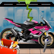 أيقونة البرنامج: Motorcycle Maker Factory:…