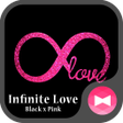 Glitter Wallpaper Infinite Love Black x Pink Theme icon
