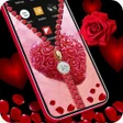 プログラムのアイコン：Rose Heart Zipper Lock Sc…