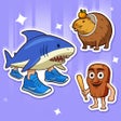 أيقونة البرنامج: Brainrot Merge: Drop Puzz…