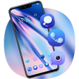 Programikonen: Blue purple colorful them…