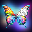 プログラムのアイコン：Butterfly Paint by Number…