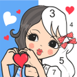Biểu tượng của chương trình: Cute girl coloring books