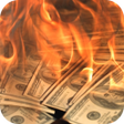 Burning Money Live Wallpaper icon