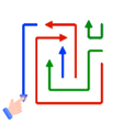 プログラムのアイコン:Arrow Move: Tap Line Puzz…