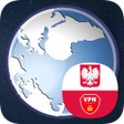 أيقونة البرنامج: VPN Poland - Use Poland I…