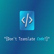 Ikon program: Don't translate code!
