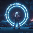 Icon of program: Space Portal Blue Live Wa…
