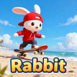 ไอคอนของโปรแกรม: Rabbit gliding on the