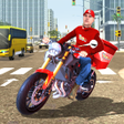 プログラムのアイコン：Moto Pizza delivery boy :…