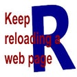 Keep reloading a web page icon