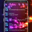 Programikonen: Neon light SMS theme