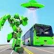 Flying Limo Robot Car Game