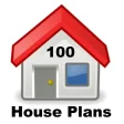 100 House Plans in PDF and CAD