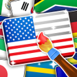 ไอคอนของโปรแกรม: Flag Quiz  Color World Tr…