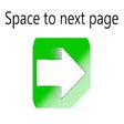 Space to next page