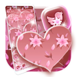 プログラムのアイコン：Pink Flower Heart Theme