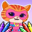 Programın simgesi: Super Kitty Coloring Dood…