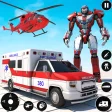Ambulance Transform Robot Game