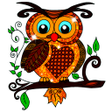 Owl Color by Number - Birds Coloring Book Pages