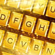 أيقونة البرنامج: Gold Glitter Keyboard The…