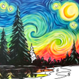 Programikonen: Scenery Coloring Book