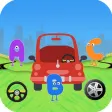 Learn ABC Car Coloring Games