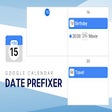 Google Calendar Date Prefixer