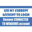 Use My Current Account To Login Microsoft SSO