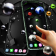 Black live wallpaper icon