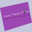 Programikonen: User Page•Pins