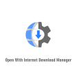 Open With Internet Download Manager