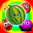 Drop fruits sweet merge game