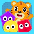Ikona programu: 形状与颜色儿童早教画画拼图游戏