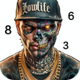 プログラムのアイコン：Skull Color by number Off…