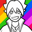 Ikon program: Anime Coloring Book Borut…